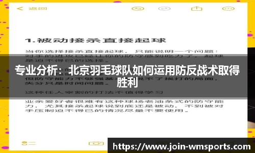 专业分析：北京羽毛球队如何运用防反战术取得胜利